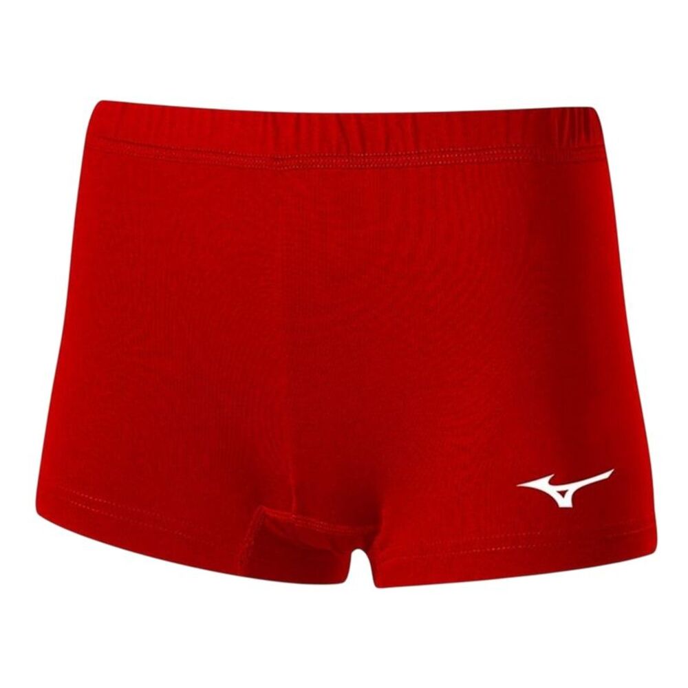 Mizuno Womens/Ladies Performance Netball Shorts / Red